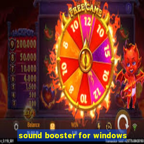 sound booster for windows